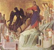 Duccio di Buoninsegna The Tempration of Christ on the Mountain oil painting reproduction